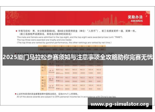 2025厦门马拉松参赛须知与注意事项全攻略助你完赛无忧