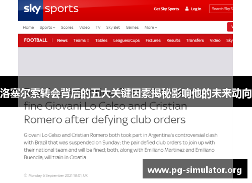 洛塞尔索转会背后的五大关键因素揭秘影响他的未来动向