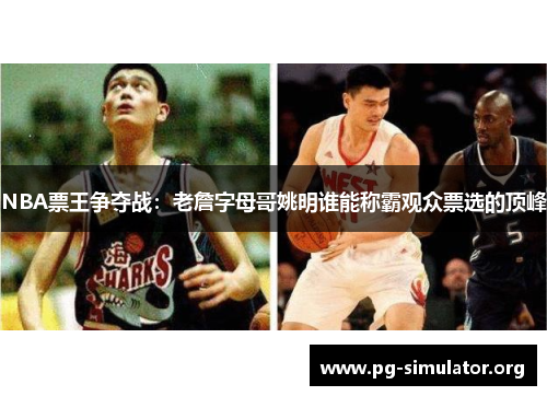 NBA票王争夺战：老詹字母哥姚明谁能称霸观众票选的顶峰
